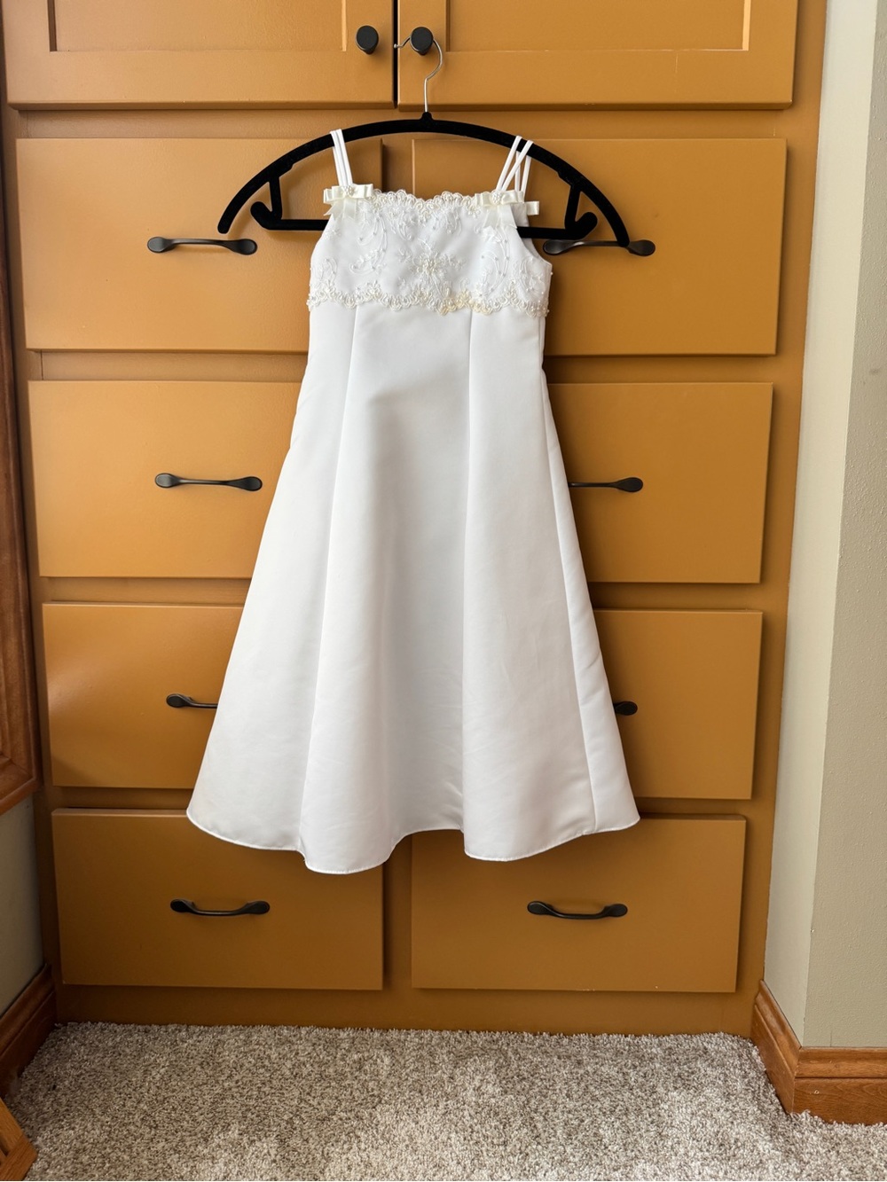 White Girls' Flower Girl Dress
